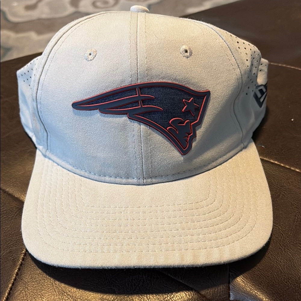 New Era White Cap with Blue Logo